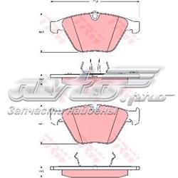 Колодки передні GDB1498 TRW