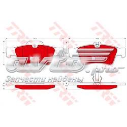 Задние дисковые колодки TRW GDB1546DTE