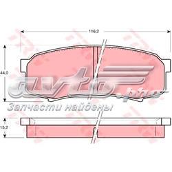 Задні колодки GDB1182 TRW