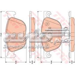 Колодки передні GDB1726 TRW