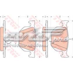 Колодки гальмівні задні, дискові GDB1730 TRW