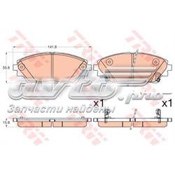 B4Y03328ZA Mazda Sapatas do freio dianteiras de disco