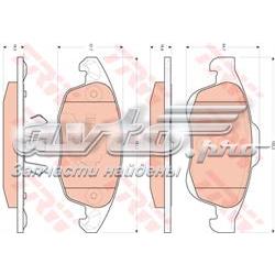 Колодки гальмівні дискові комплект GDB1690 TRW