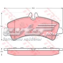 Задні колодки GDB1699 TRW