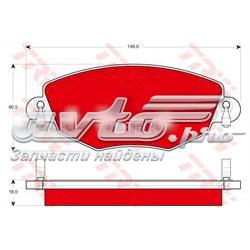 GDB1434DTE TRW sapatas do freio dianteiras de disco