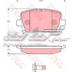Комплект задніх колодок GDB1622 TRW