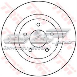 Диск гальмівний передній DF4964 TRW