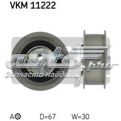 Ролик натягувача ременя ГРМ VKM11222 SKF