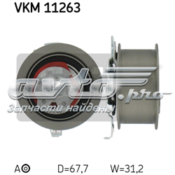 Ролик натягувача ременя ГРМ VKM11263 SKF