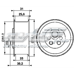 Ролик ГРМ VKM11004 SKF