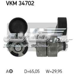 Ролик натяжителя ременя агрегатів VKM34702 SKF