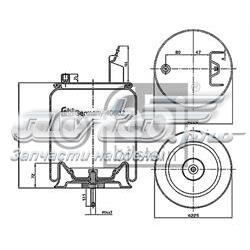 40602 Febi coxim pneumático (suspensão de lâminas pneumática do eixo)