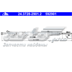 24372829012 ATE cabo de embraiagem