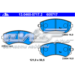 Колодки гальмівні дискові комплект 13046057172 ATE
