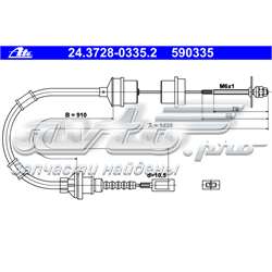 Cabo de embraiagem FT70089 Fast