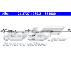 24372710802 ATE cabo traseiro direito/esquerdo do freio de estacionamento