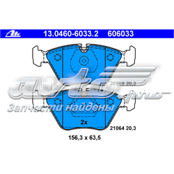 Sapatas do freio dianteiras de disco BMW 5 E34