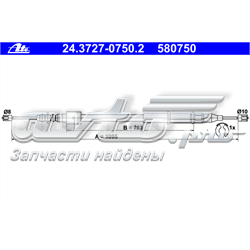24372707502 ATE cabo do freio de estacionamento traseiro esquerdo