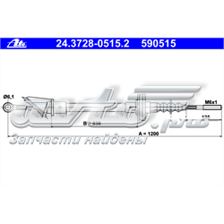 24.3728-0515.2 ATE cabo de embraiagem