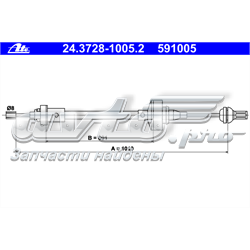 24.3728-1005.2 ATE cabo de embraiagem