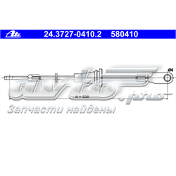 24372704102 ATE cabo do freio de estacionamento dianteiro