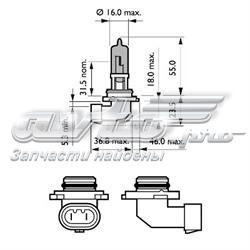 Лампочка галогенная 9005WHVB1 Philips