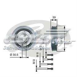 Шків колінвала TVD1013A GATES