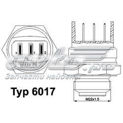Датчик включения вентилятора радиатора 60170095D Wahler