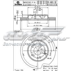 .09486930 Brembo disco do freio dianteiro