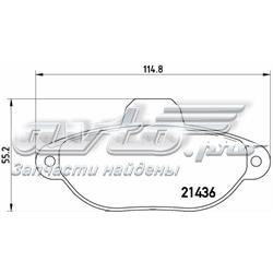 P23160 Brembo sapatas do freio dianteiras de disco