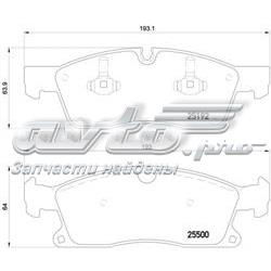 Передние тормозные колодки P50109 Brembo