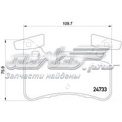 P50110 Brembo Колодки тормозные дисковые комплект
