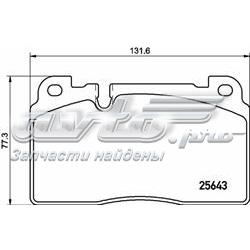 P85133 Brembo sapatas do freio dianteiras de disco