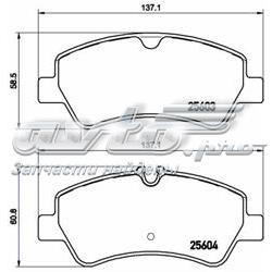 P24160 Brembo sapatas do freio traseiras de disco