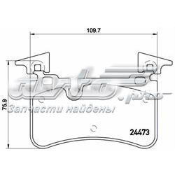 Купить P50113 Brembo Колодки тормозные задние, дисковые