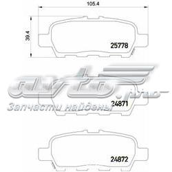 P56087 Brembo Колодки тормозные дисковые комплект