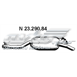 Выхлоп задний Mercedes 1244918501 цена, от 76.90 USD