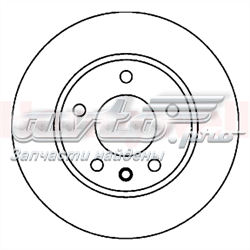 562036JC Jurid/Bendix disco do freio traseiro