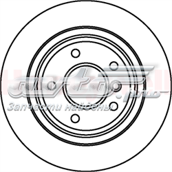 562062JC Jurid/Bendix disco do freio traseiro