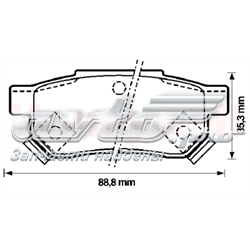 Колодки дисковые  Jurid/Bendix 572136J цена, от 12.91 USD