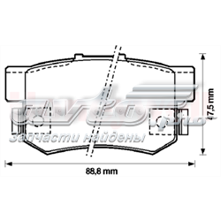 Тормозные колодки Honda Prelude