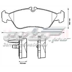 Колодки дисковые  Jurid/Bendix 571910J цена, от 26.78 USD