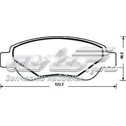 Передние тормозные колодки 573135J Jurid/Bendix