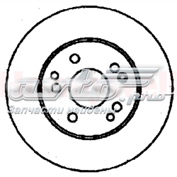 561333JC Jurid/Bendix disco do freio traseiro