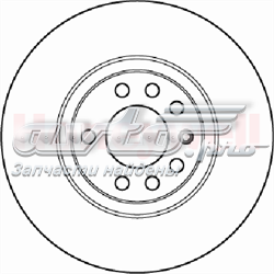 562240JC Jurid/Bendix disco do freio dianteiro