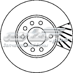 562070JC Jurid/Bendix disco do freio dianteiro