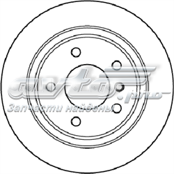 562094JC Jurid/Bendix disco do freio traseiro