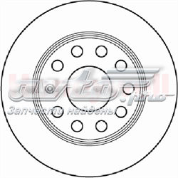 562236JC Jurid/Bendix disco do freio traseiro