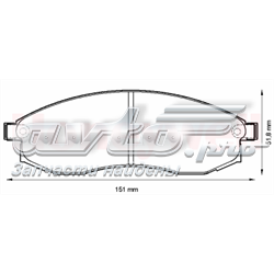 Тормозные колодки Jurid/Bendix 572495J