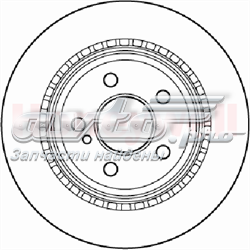 562242JC Jurid/Bendix disco do freio traseiro